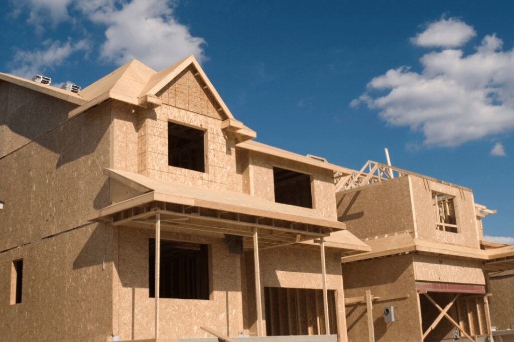 Apartment building in progress with exposed wood - Idaho Falls General Contractor Apollo Construction Company Inc.